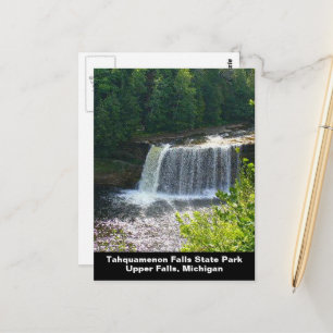 Upper Tahquamenon Falls State Park, MI Vertikal Postkarte
