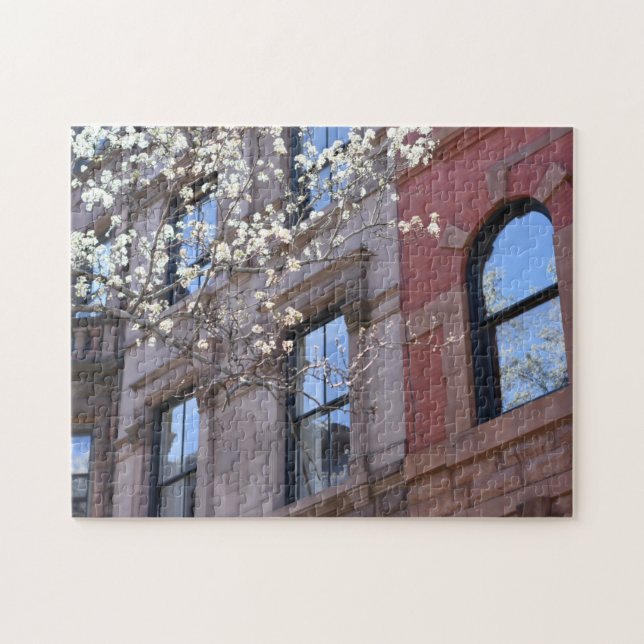Upper West Side Brownstone Manhattan New York City Puzzle (Horizontal)