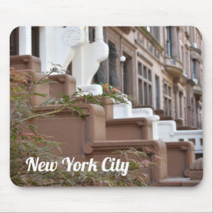 Upper West Side Brownstones New York City NYC Mousepad