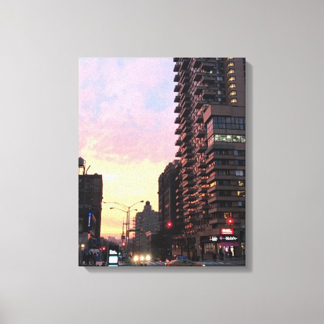 Upper West Side Sunset NYC New York Foto Art Leinwanddruck (Vorderseite)