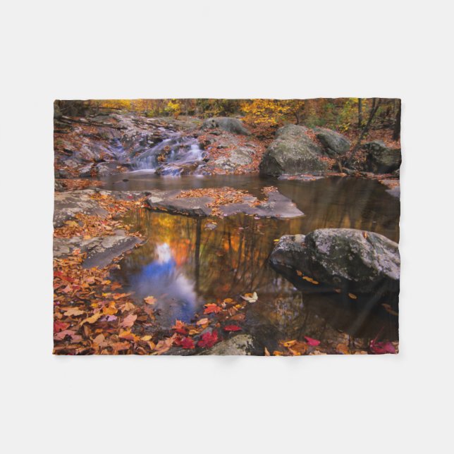 Upper Whiteoak Falls, Shenandoah National Park, VA Fleecedecke (Vorderseite (Horizontal))