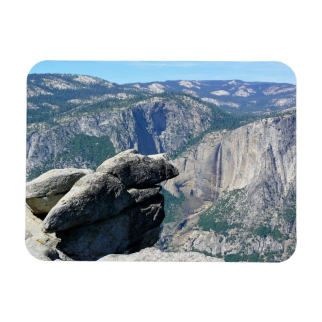 Upper Yosemite Falls from Glacier Point, CA Magnet (Horizontal)