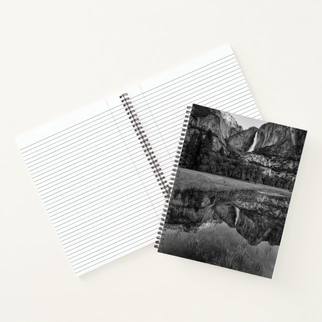 Upper Yosemite Falls Landschaftlich Notizbuch (Innenseite)