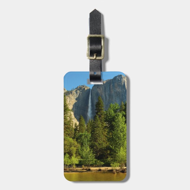 Upper Yosemite Falls, Merced River, Yosemite Gepäckanhänger (Vorderseite vertikal)