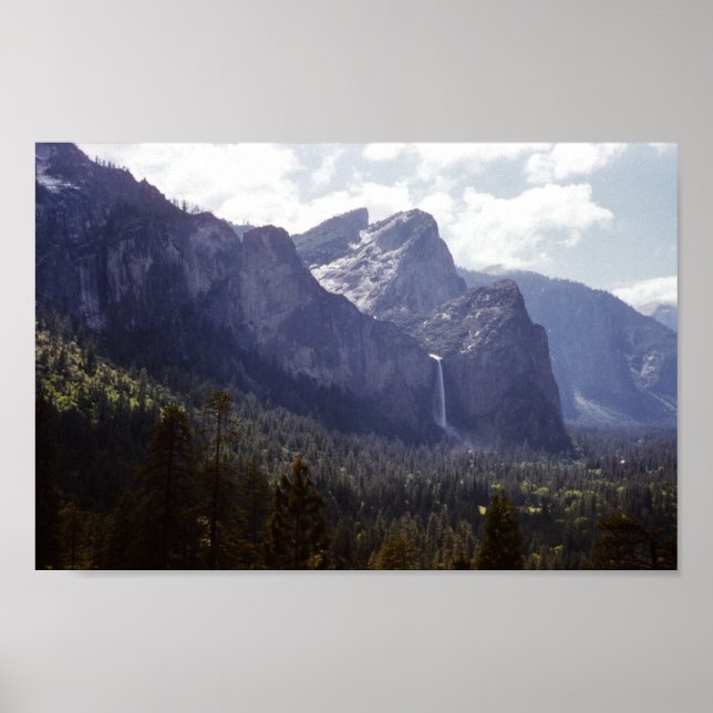 Upper Yosemite Falls Vintag California Poster (Vorne)