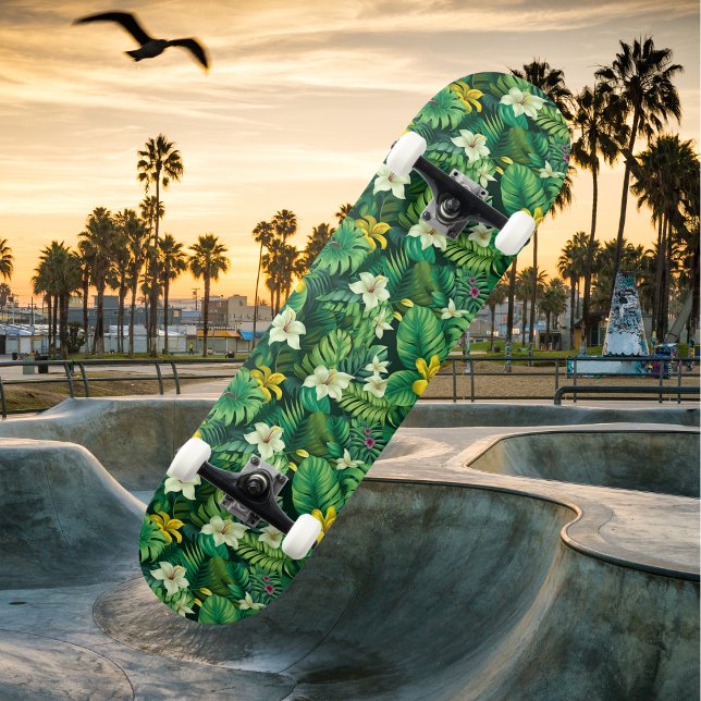 üppig tropische grüne Farbe Skateboard (Lush Tropical Green - Likoca Beach)