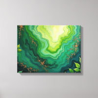 Üppige Adern – 40cm x 30cm Abstracter Dschungel-Fl