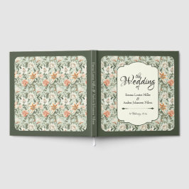 Üppige Cottagecore-Tigerlilien und Rosen, Gästebuch