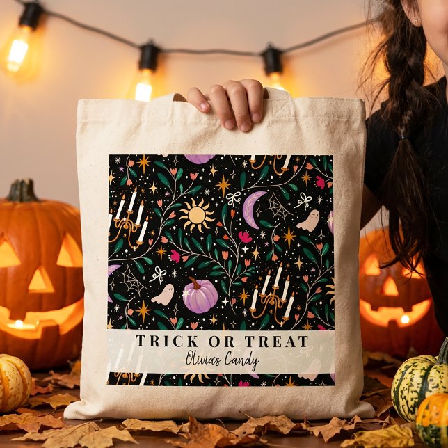 Üppige Halloween-Süßigkeiten Streich oder Sauber M Tragetasche (Von Creator hochgeladen)