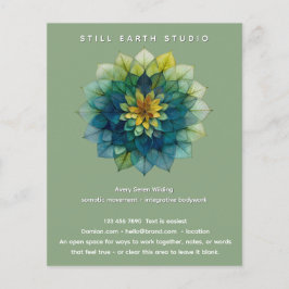 Üppige Harmonie | Blatt-Mandala Flyer