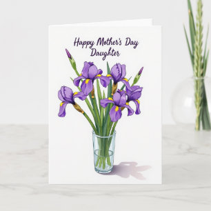 Üppige Iris Muttertagskarte Karte