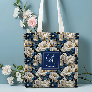 Üppige marineblaue Blumen individuell benannte Tra