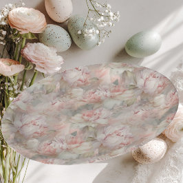 üppige Pony auf sanftem Hintergrund Pappteller