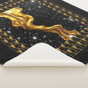 Üppiger Galaxy Stream Vollständig Flüssig Gold Sch Sherpadecke
