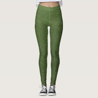 Üppiger grüner Kunstgras Naturdesign | Frisch Leggings