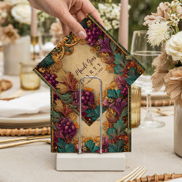Üppiger Mardi-Gras-Masquerade-Ball mit Weinlaub Serviette
