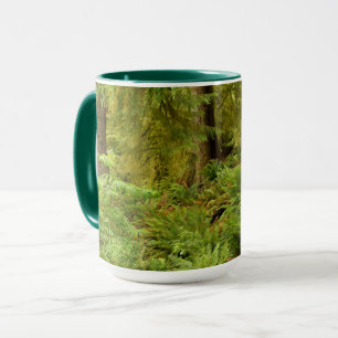 Üppiger Wald & Farne Ecola State Park, Oregon Tasse