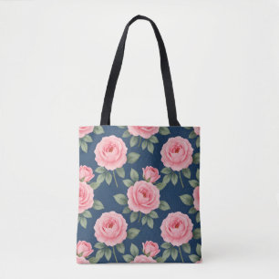 Üppiges botanisches Rosenmuster in Rosa