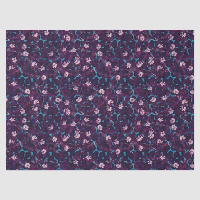 Üppiges Frosting-Rosengarten-Geschenkpapier Seidenpapier (Vorderseite)