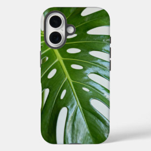 Üppiges grünes Monstera-Blatt iPhone 16 Hülle