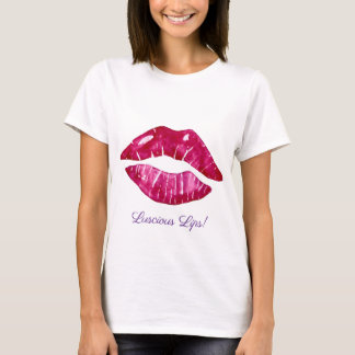Üppiges Lippen-Design Damen T-Shirt