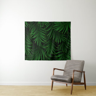 Üppiges tropisches Palmblatt-Design Wandteppich