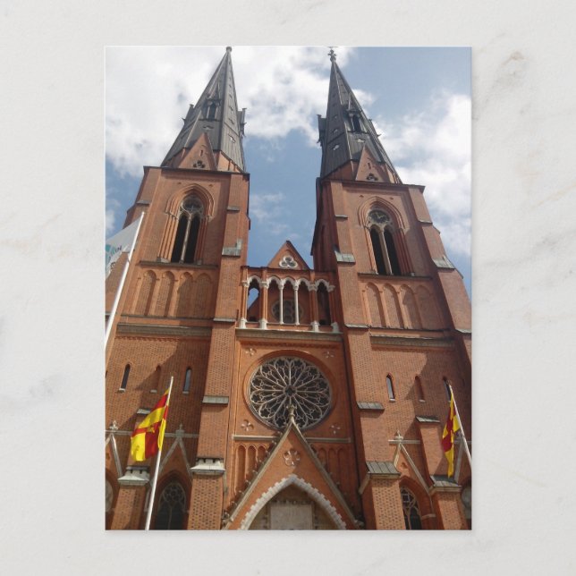 Uppsala domkyrka postkarte (Vorderseite)