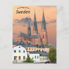 Uppsala Kathedrale in Uppsala Schweden Postkarte