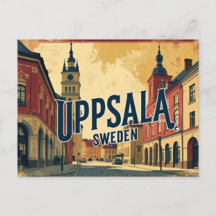 Uppsala Schweden die Stadt des Wissens und der Ges Postkarte