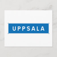 Uppsala, schwedisches Straßenschild