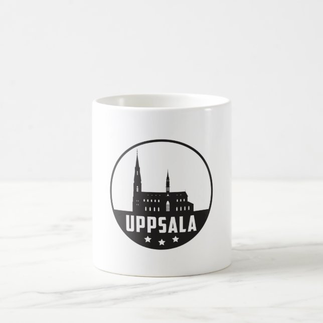 Uppsala Sweden City Skyline Cityscape Funny Gift Kaffeetasse (Mittel)