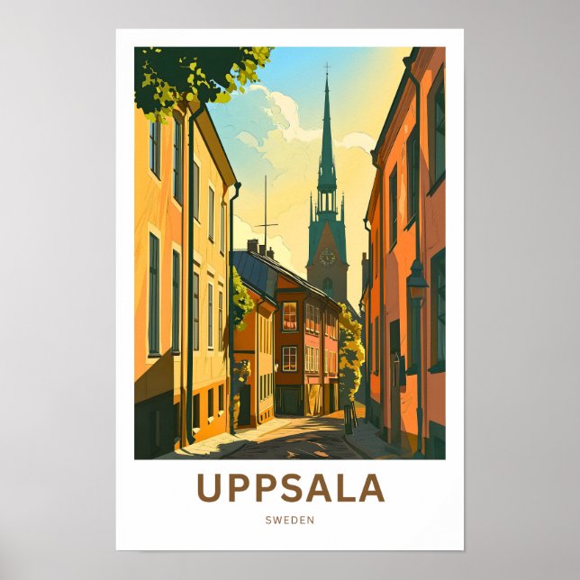 Uppsala Sweden Travel Print Poster (Vorne)