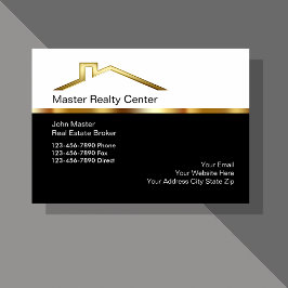Upscale Real Anwesen Broker Business Cards Visitenkarte