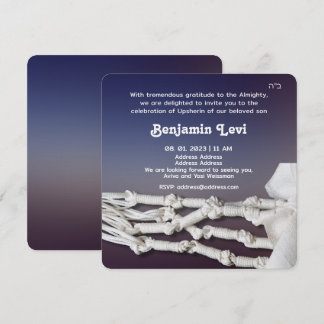 Upsherin First Haircut Jüdischer Junge 3. Geburtst Einladung