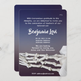 Upsherin First Haircut Jüdischer Junge 3. Geburtst Einladung