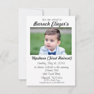 Upshernish Einladung Upshern Upsherin Einladungen