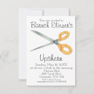 Upshernish Einladung Upshern Upsherin Einladungen