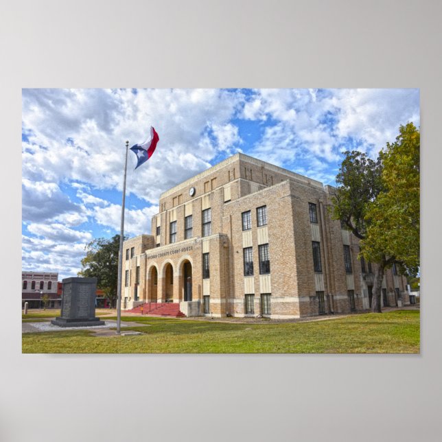 Upshur Landkreis Courthouse, Gilmer, Texas Poster (Vorne)