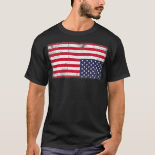 Upside Down American Flag Not United Staaten U T-Shirt