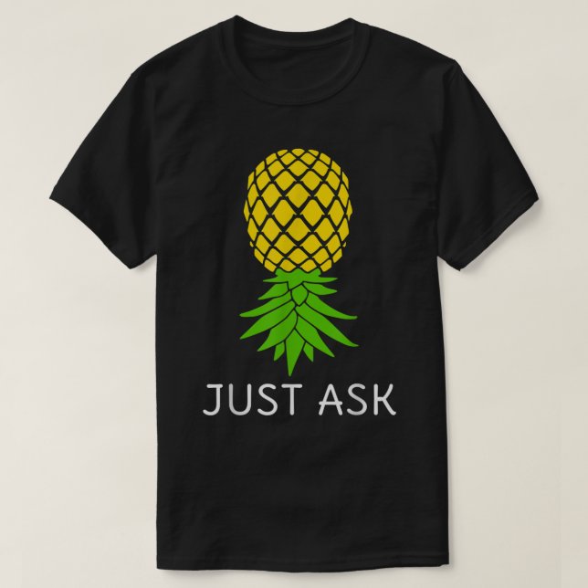 Upside Down Ananas Shirt Sharing Swinger (Design vorne)