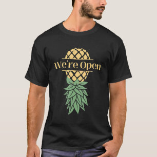 Upside Down Ananas Wir sind offene Swingers T-Shirt