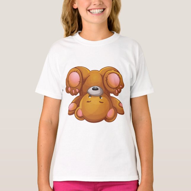 Upside Down Teddy Bear T-Shirt (Vorderseite)