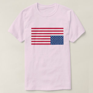 Upside Down USA Flag-Aborrektur-T - Shirt