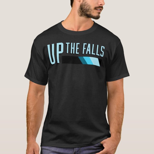 UpTheFalls im Vintage-Stil T-Shirt (Vorderseite)