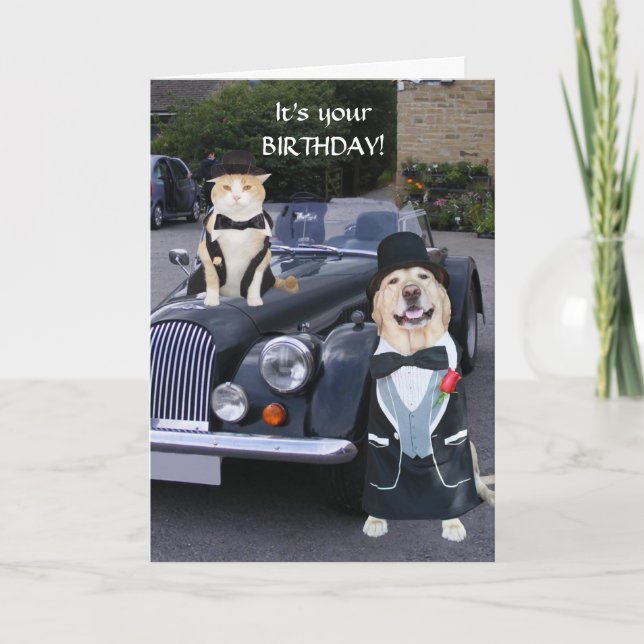 Uptown Birthday Karte (Vorderseite)