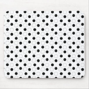 Uptown Bliss Mousepad, Schwarz und Weiß Mousepad