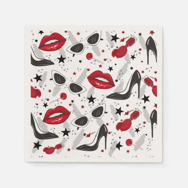 Uptown Girl Serviette (Vorderseite)