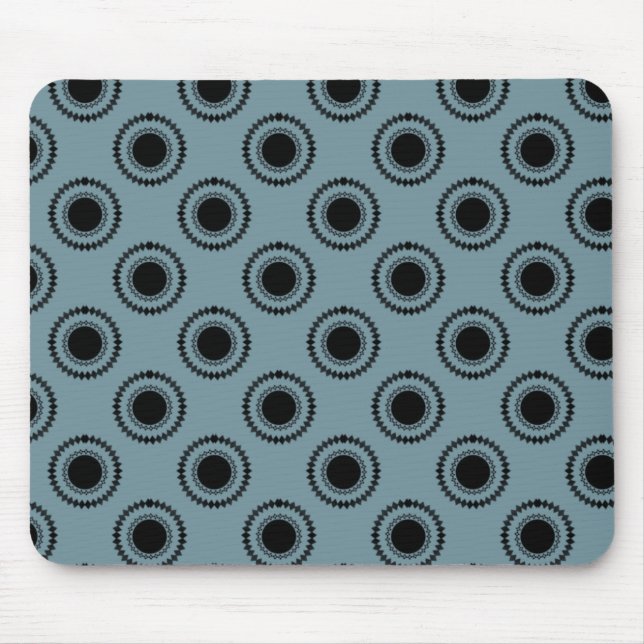 Uptown Hipster Mousepad, blau Mousepad (Vorne)