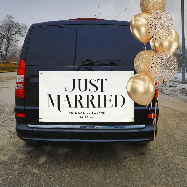 Uptown Just Married Car Banner (Von Creator hochgeladen)