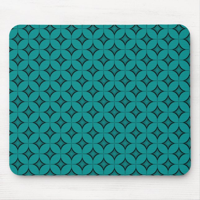 Uptown Retro Mousepad, Aquamarin Mousepad (Vorne)